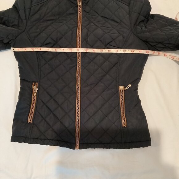 Attentif diamond shaped quilt pattern women jacket size 38 - Picture 6 of 7